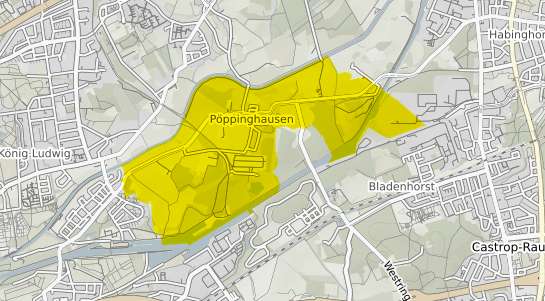 Immobilienpreisekarte Castrop Rauxel Pöppinghausen